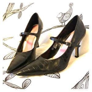 Isaac Mizrahi for Target - Black Croc Print Heels